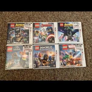 Lot of 6 Nintendo 3DS/XL LEGO Games
